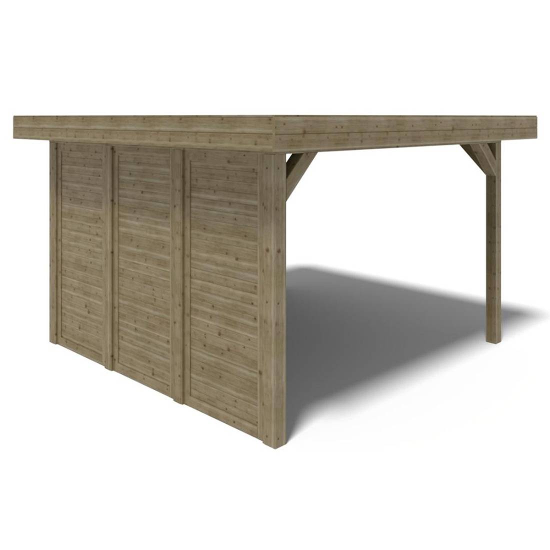 Altanka - Pergola de jardin 4.04x4.04m avec panneaux - traité - ALT132 - ALTANKA - Image 2