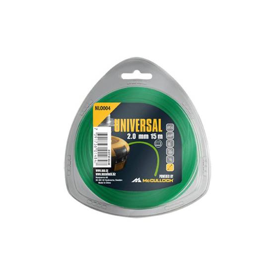 McCulloch - Fil de coupe-herbe en nylon 2mm x 15m NLO004