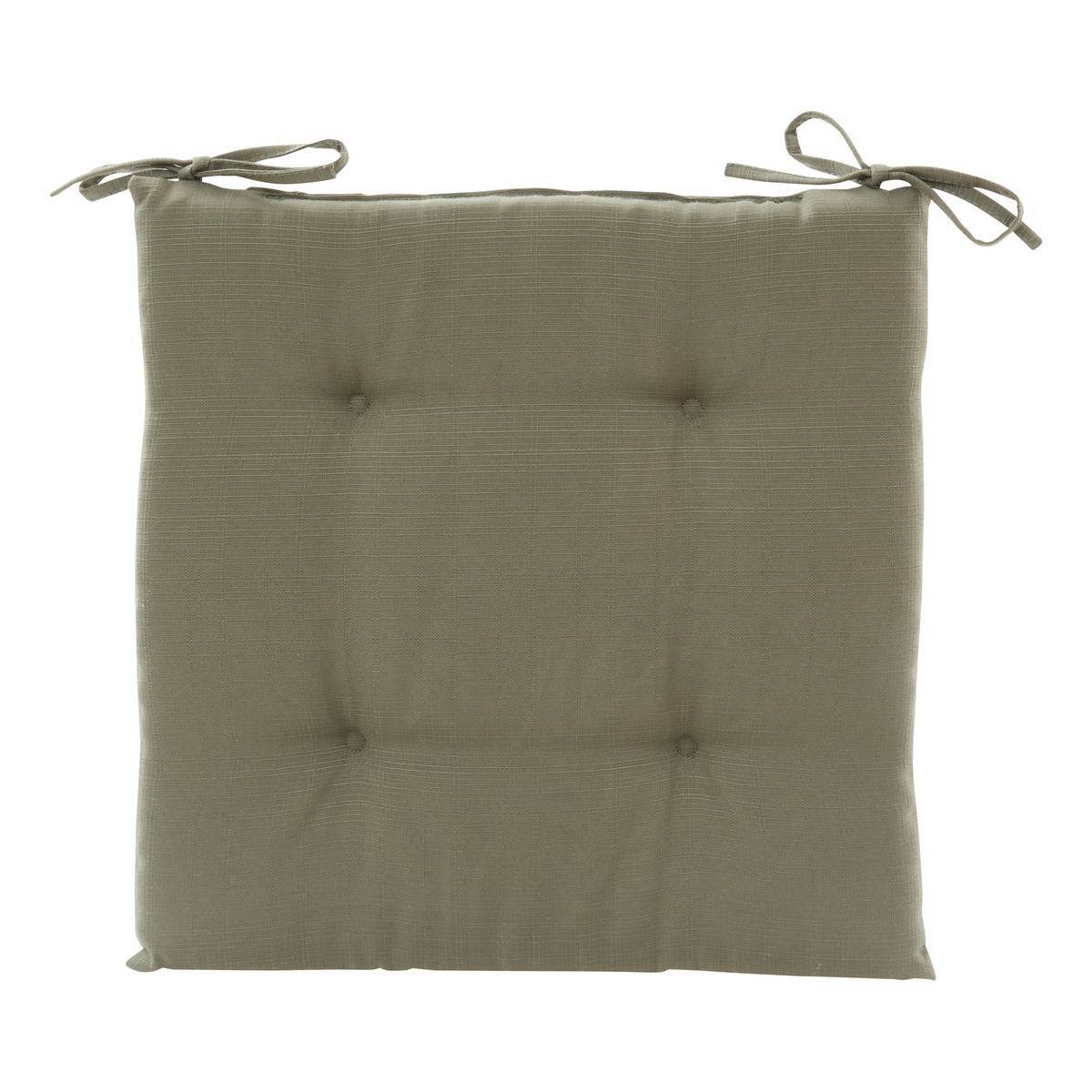 Hesperide - Galette de chaise Korai vert laurier 40x40cm Hespéride - Image 1