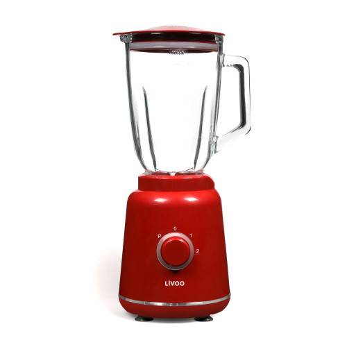 Livoo - Blender mixeur rouge design Rétro 800W - Image 1