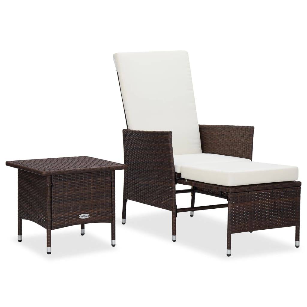 Vidaxl - Salon de jardin 2 pcs avec coussins Résine tressée Marron vidaXL 310232 - Image 1