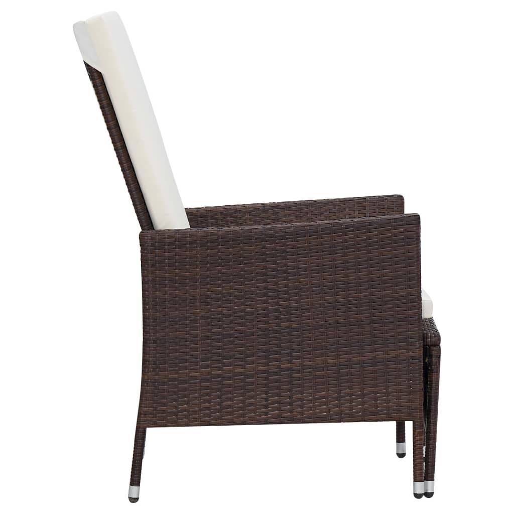 Vidaxl - Salon de jardin 2 pcs avec coussins Résine tressée Marron vidaXL 310232 - Image 6