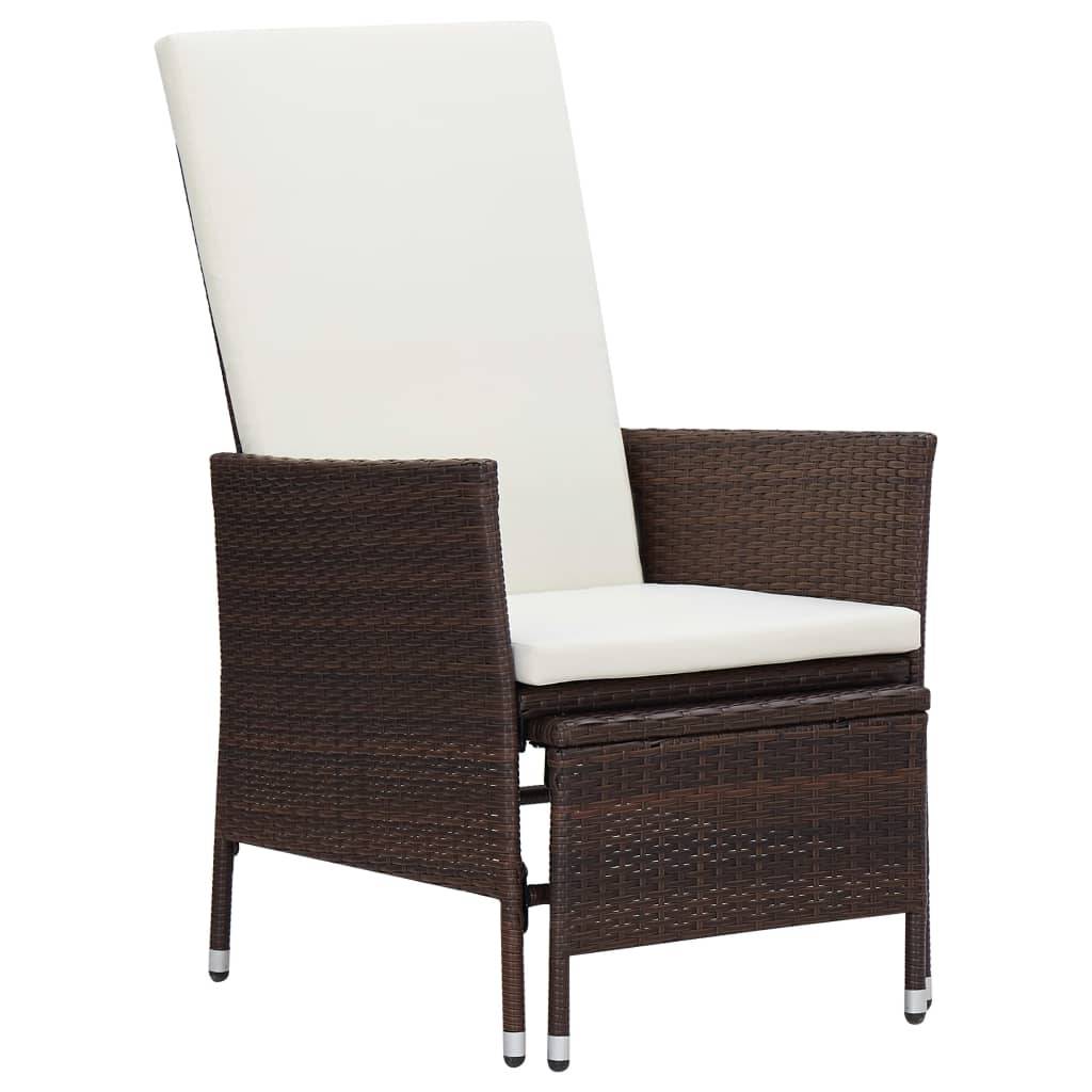 Vidaxl - Salon de jardin 2 pcs avec coussins Résine tressée Marron vidaXL 310232 - Image 2