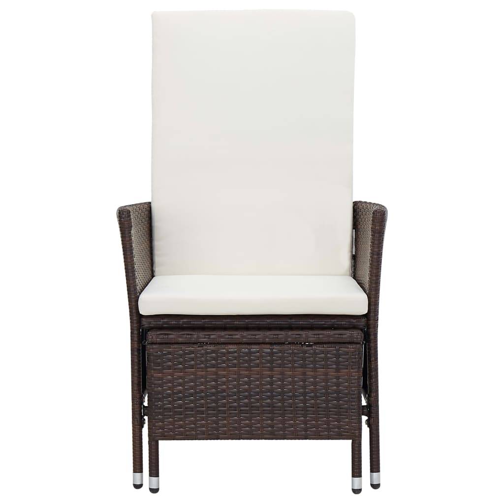 Vidaxl - Salon de jardin 2 pcs avec coussins Résine tressée Marron vidaXL 310232 - Image 5