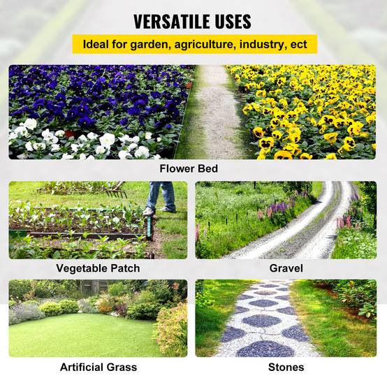 Vevor - VEVOR Toile anti-mauvaises herbes 91.4x2m (183m²), géotextile PP 3 oz, haute perméabilité, pour jardinage. - Image 6