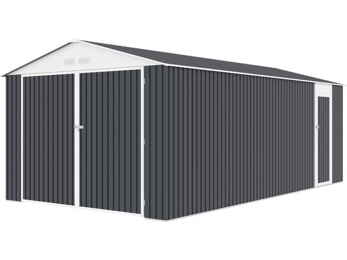 Garage En Métal "houston" 18,56m²  - Anthracite -habitat Et Jardin - Image 1