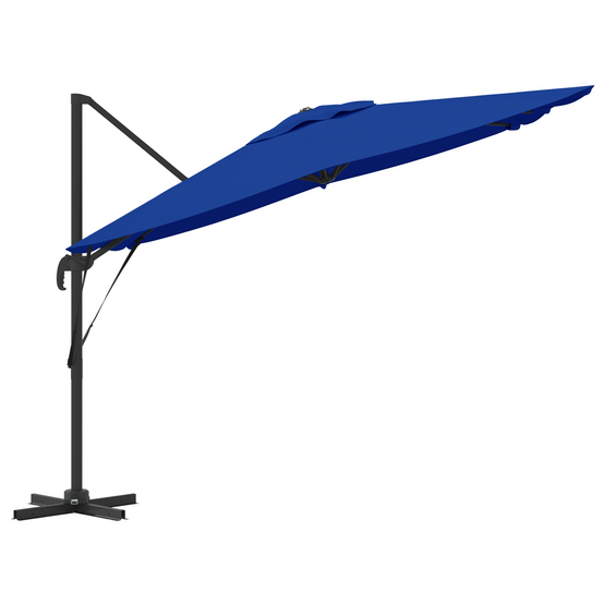 Parasol de patio - Parasol d'extérieur Bleu azur Aluminium, Polyester 3m - Image 6