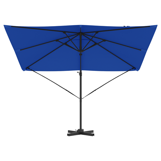 Parasol de patio - Parasol d'extérieur Bleu azur Aluminium, Polyester 3m - Image 5