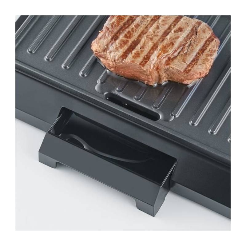 Severin - Severin Kg2394 Gril Multifonction Compact : Viande - Paninis - Legumes - Plaques Anti-adhesives 23x14 -5 Cm - Recuperateur De Gr - Image 2