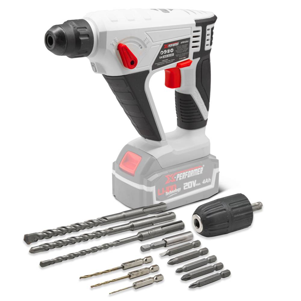 Marteau perforateur sans fil 20V livré sans batterie - X-Performer - Image 1
