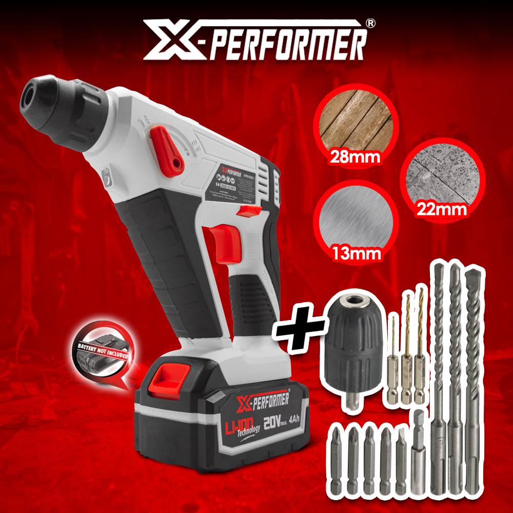 Marteau perforateur sans fil 20V livré sans batterie -  X-Performer - Image 4