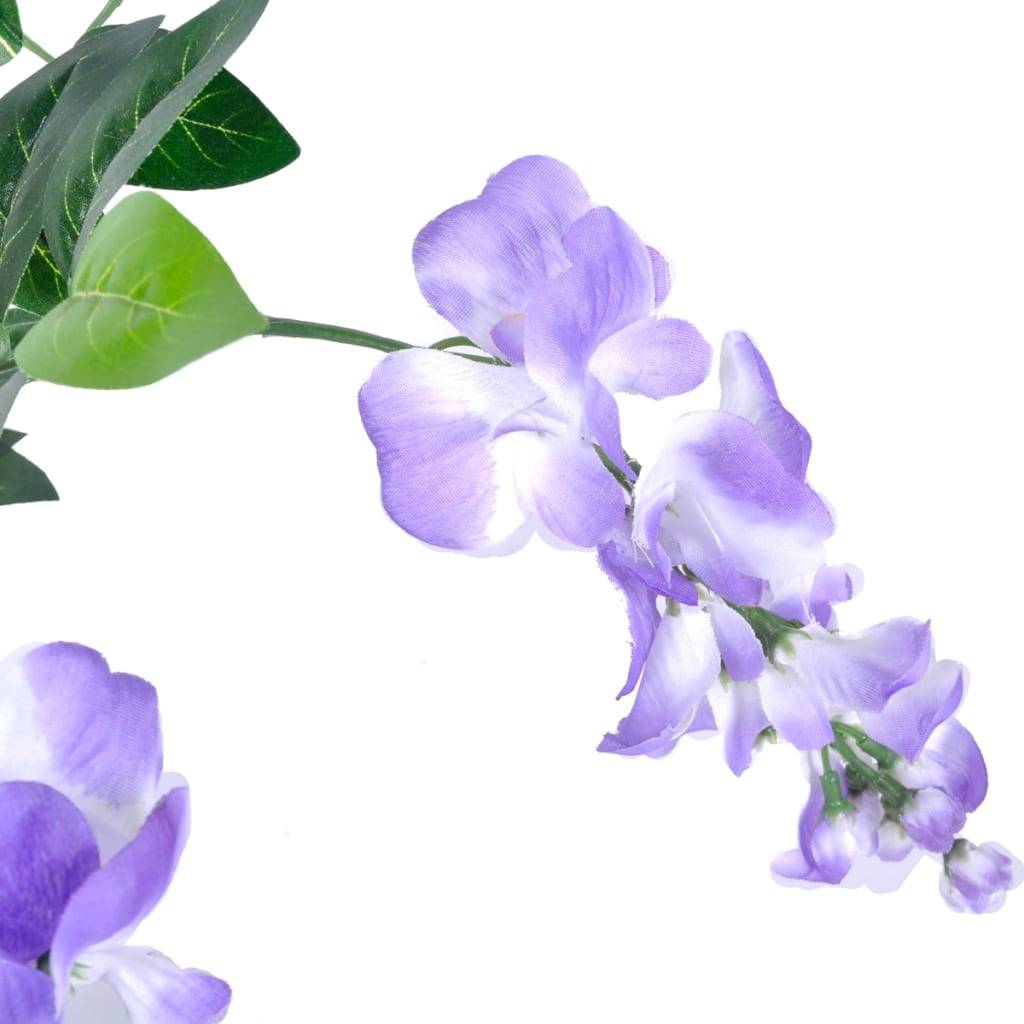 Wisteria artificiel polyester et bois 15.9 x 15.9 x 120 cm - PANGIVO - Image 2