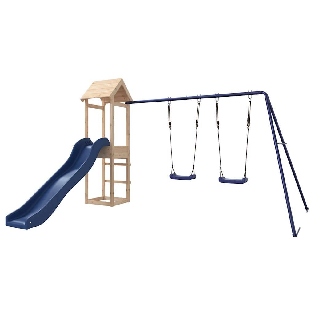 Aire de jeux d'extérieur - Jeu Plein air enfant bois de pin massif-JU1544 - Image 1