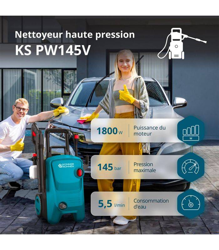 Nettoyeur haute pression Könner & Söhnen KS PW145V - Image 2