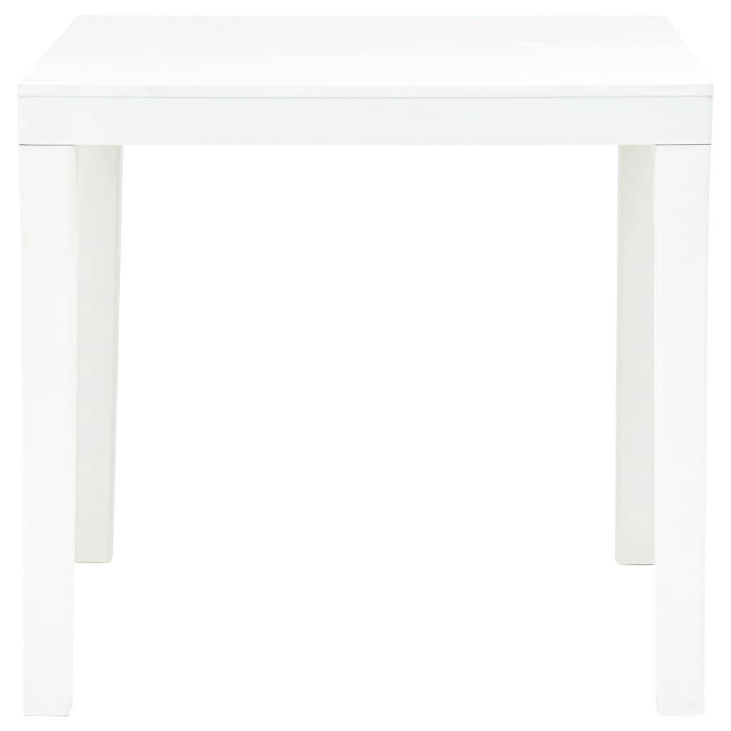 Vidaxl - Table de jardin avec 2 bancs Plastique Blanc vidaXL 48777 - Image 7