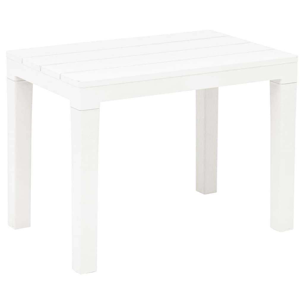 Vidaxl - Table de jardin avec 2 bancs Plastique Blanc vidaXL 48777 - Image 8