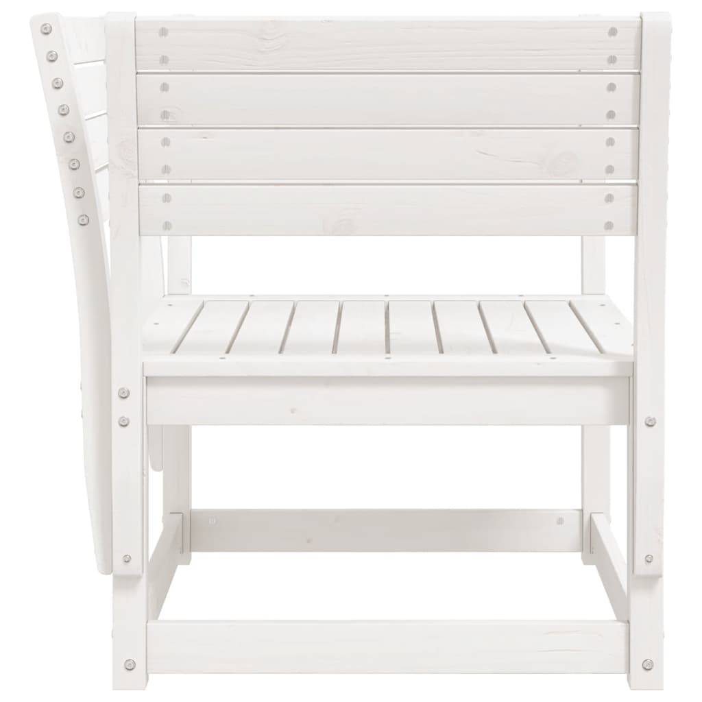 Vidaxl - Chaise de jardin blanc bois massif de pin vidaXL 844675 - Image 7
