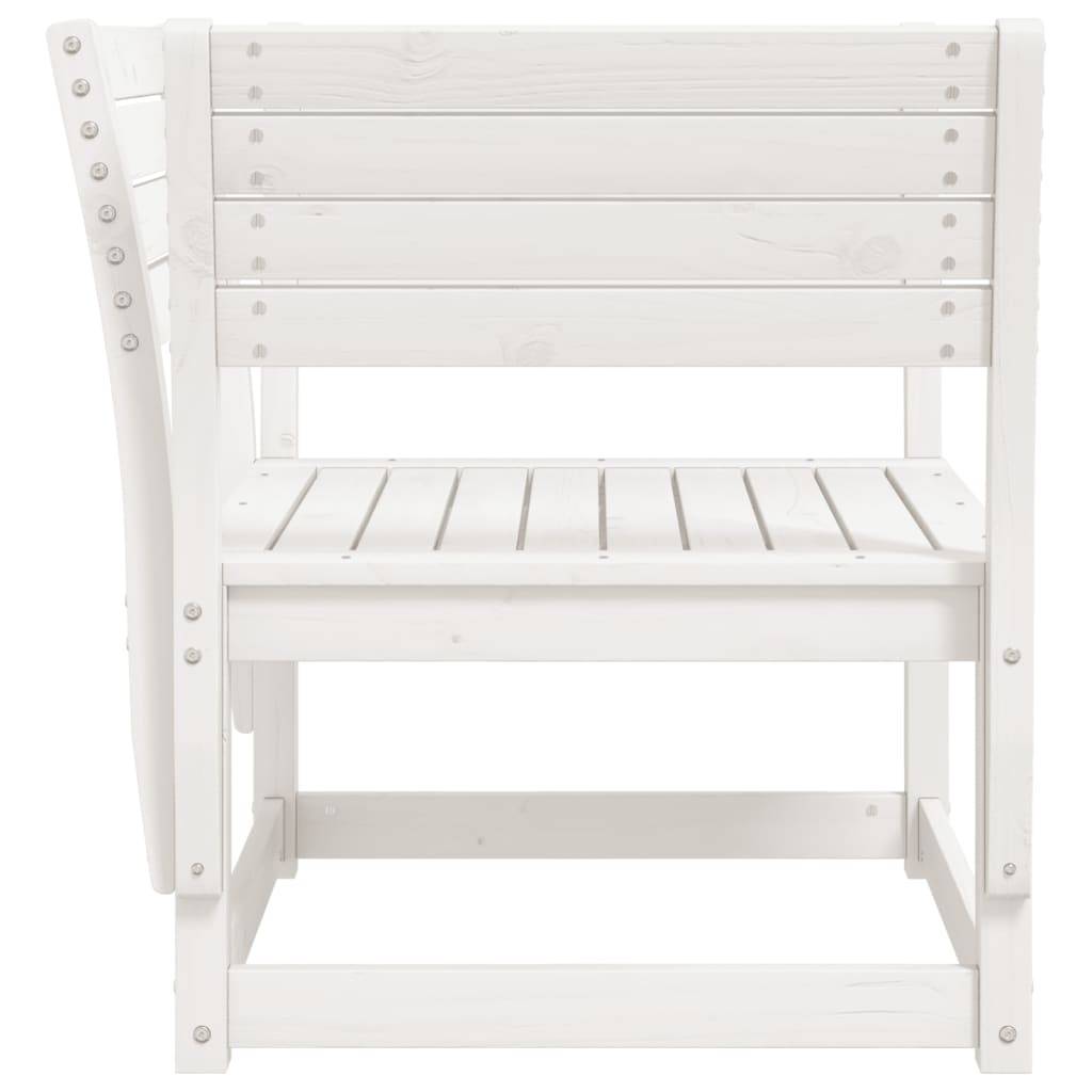 Vidaxl - Chaise de jardin blanc bois massif de pin vidaXL 844675 - Image 6