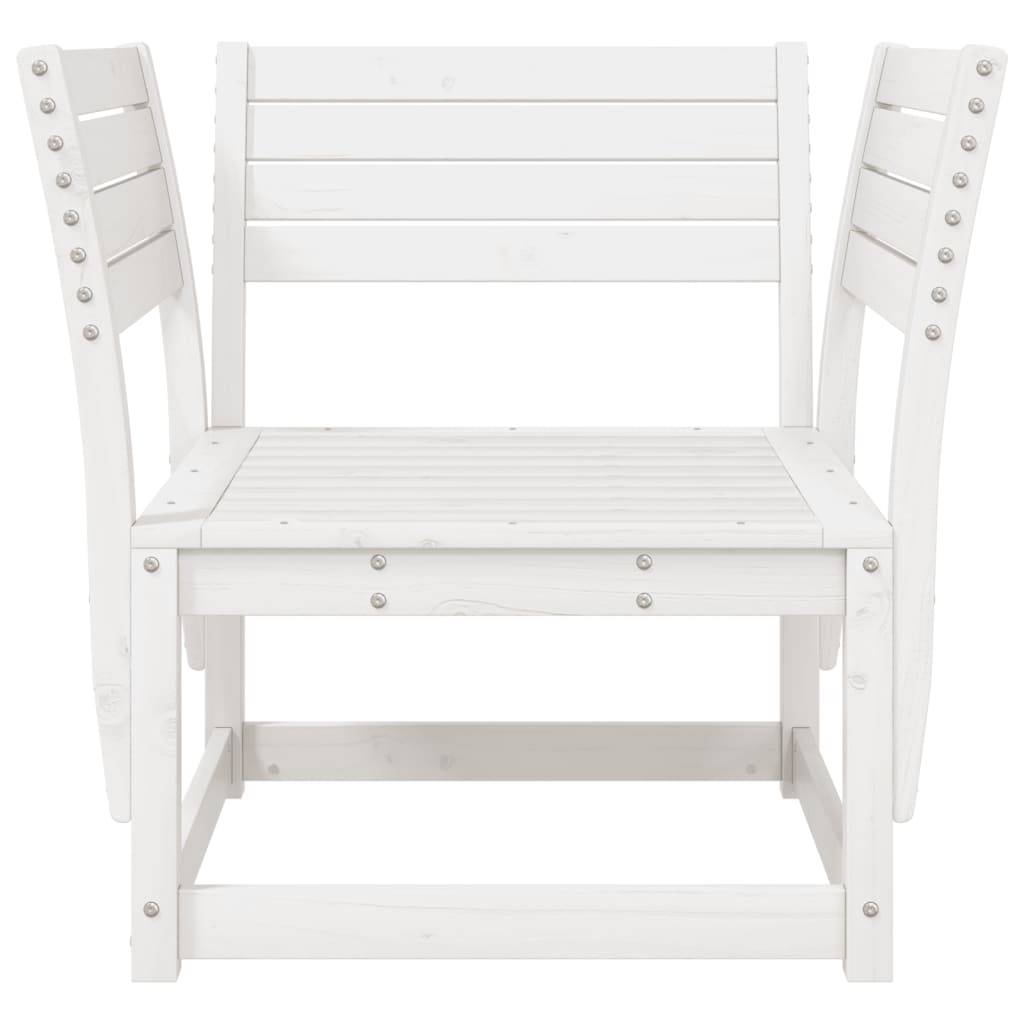 Vidaxl - Chaise de jardin blanc bois massif de pin vidaXL 844675 - Image 5