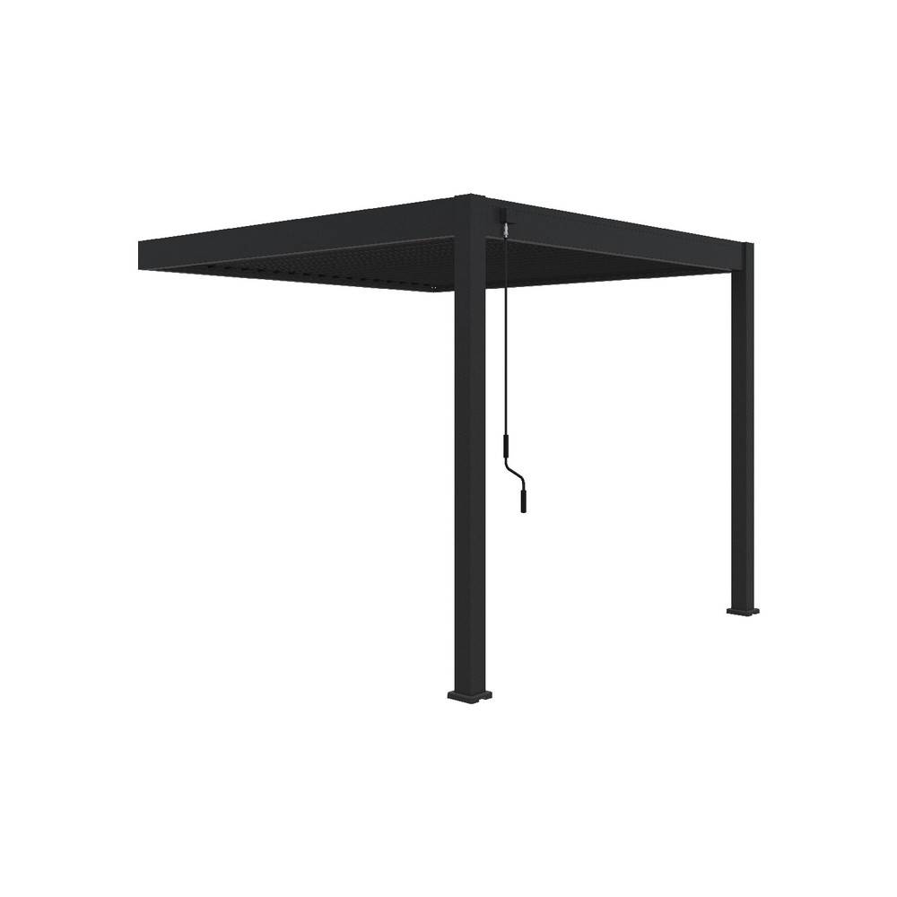 Ombrea - Pergola bioclimatique adossée anthracite - 300 x 300 x H. 258 cm Ombréa - Image 1