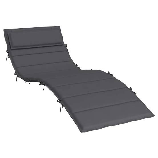 Coussin d'extérieur - Coussin de Bain de soleil - Coussin de Siège pour intérieur et extérieur anthracite 180x60x3 cm tissu oxford MP338 - Image 1
