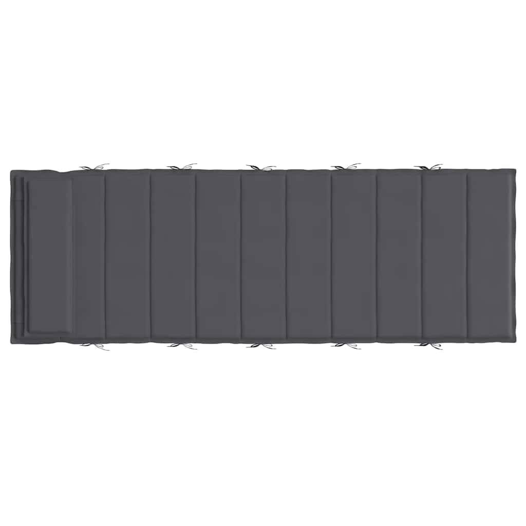 Coussin d'extérieur - Coussin de Bain de soleil - Coussin de Siège pour intérieur et extérieur anthracite 180x60x3 cm tissu oxford MP338 - Image 5