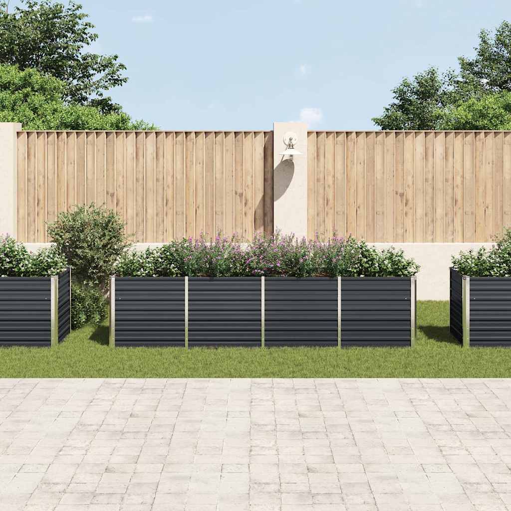 Prolenta Premium - Jardinière acier anthracite  320 x 80 x 77 cm  - Prolenta premium p390.1 - Image 3