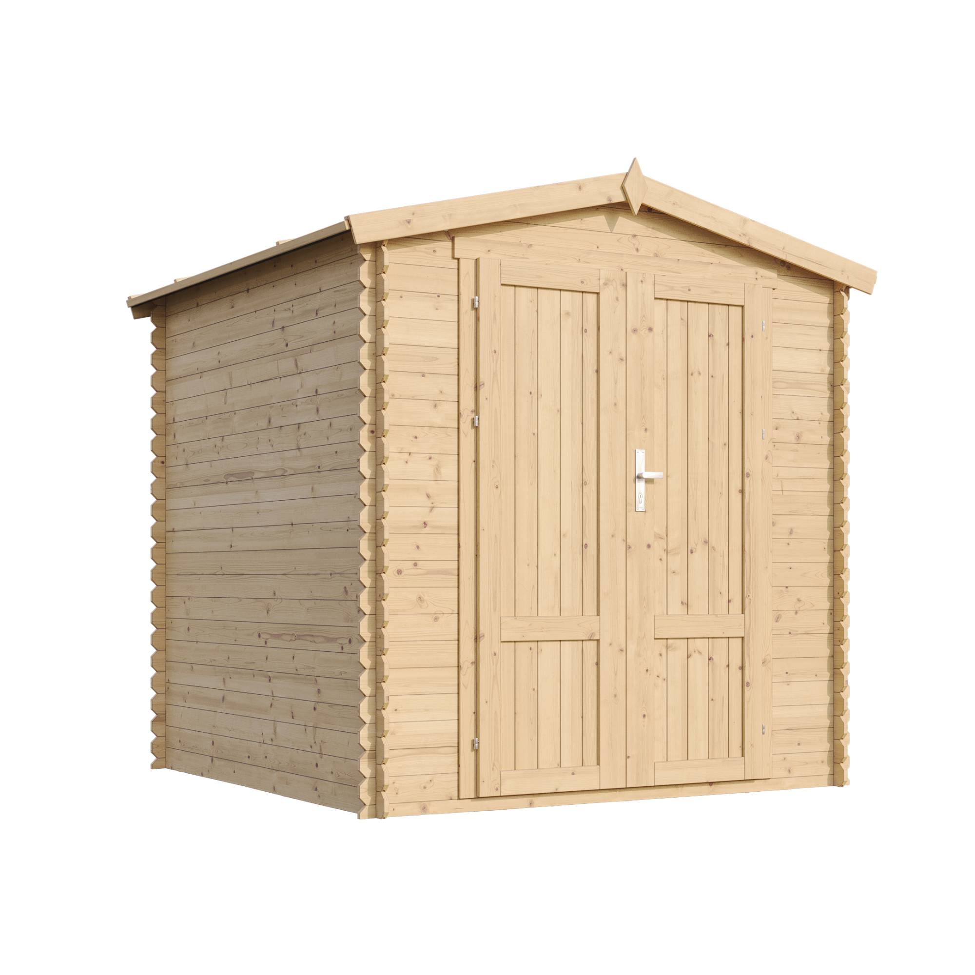 Timbela - Abri de Jardin en Bois - 206x216xH218 cm / 3,53 m² - 19 mm d’épaisseur - Timbela M343F1 - Image 3
