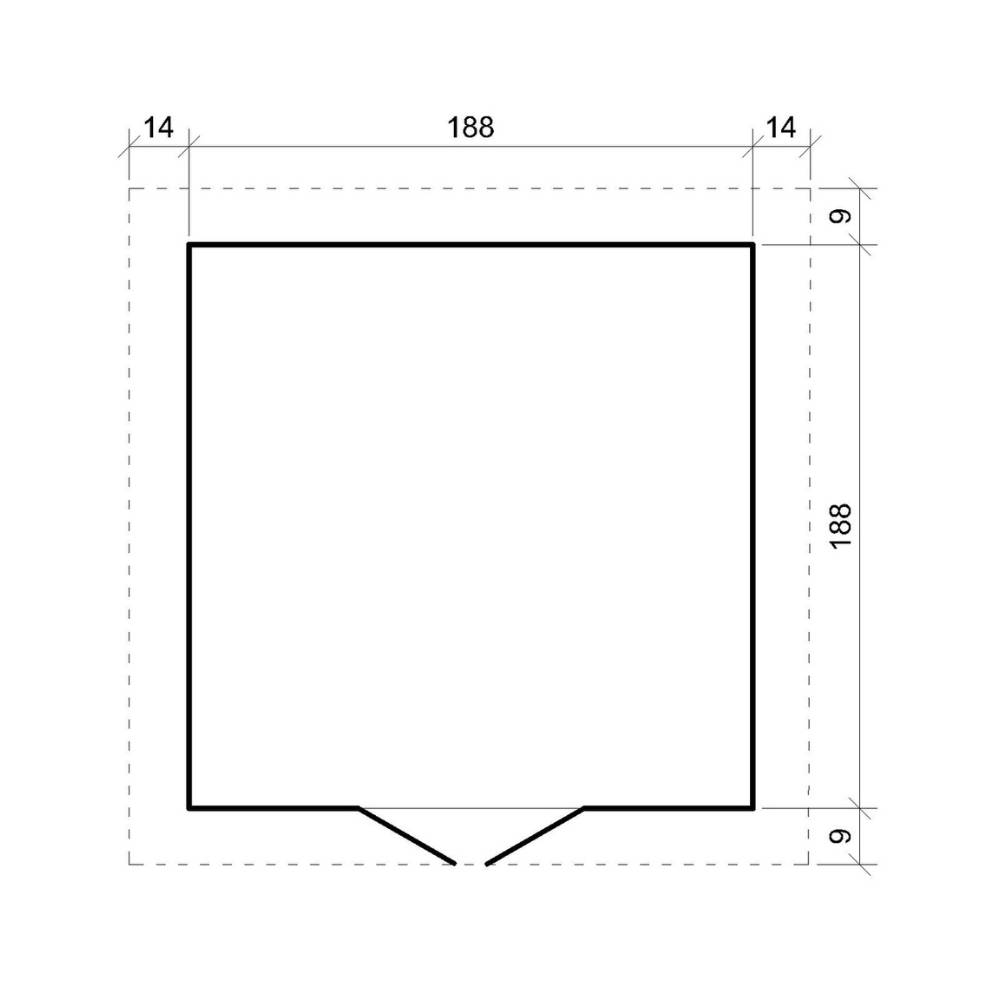 Timbela - Abri de Jardin en Bois - 206x216xH218 cm / 3,53 m² - 19 mm d’épaisseur - Timbela M343F1 - Image 6