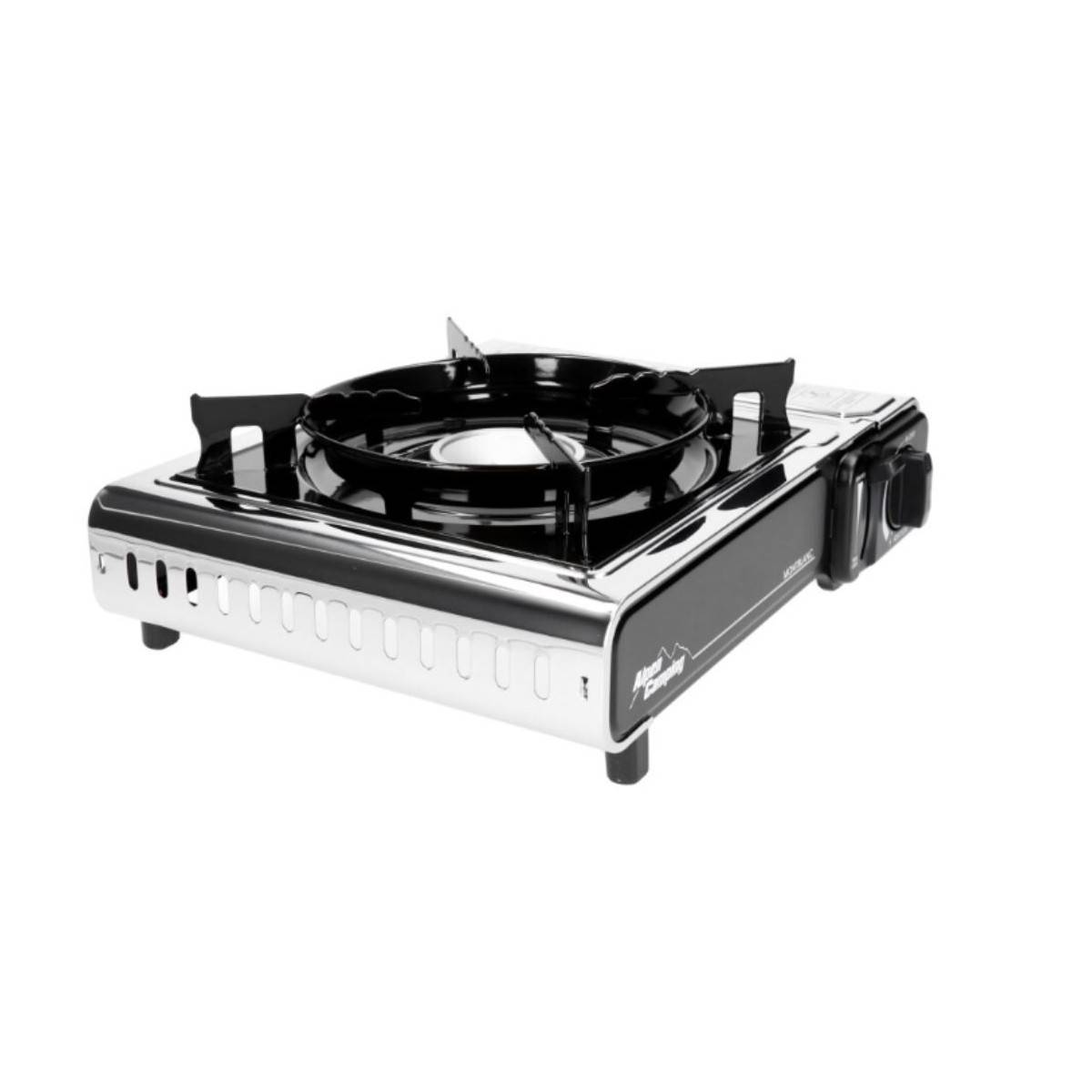 Barbecue gaz Grill 2en1 Réchaud gaz piezo 2200W + Grille + 4 cartouches gaz 250g Butane Camping ALPEN - Image 10