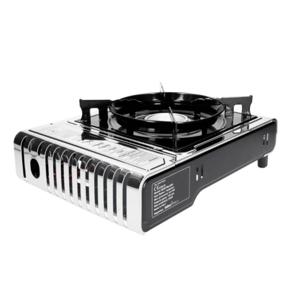 Barbecue gaz Grill 2en1 Réchaud gaz piezo 2200W + Grille + 4 cartouches gaz 250g Butane Camping ALPEN - Image 9