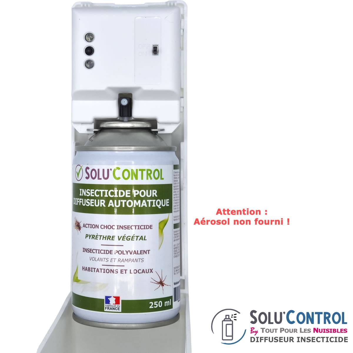Tout pour les nuisibles - Kit Diffuseur Automatique avec télécommande + Aérosol  au Pyrèthre Végétal 250 ml - Anti-Mouches & Anti-Moustiques - - Image 7