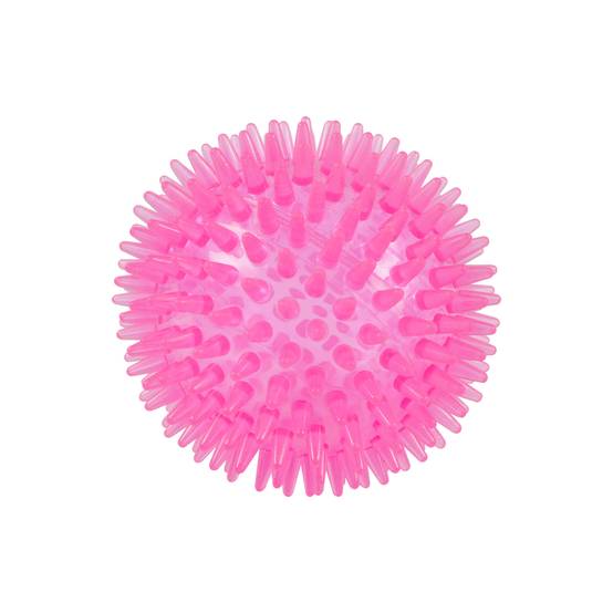 Set de 2 jouets balle et os rose 13 x 8 cm pour chien - Image 4