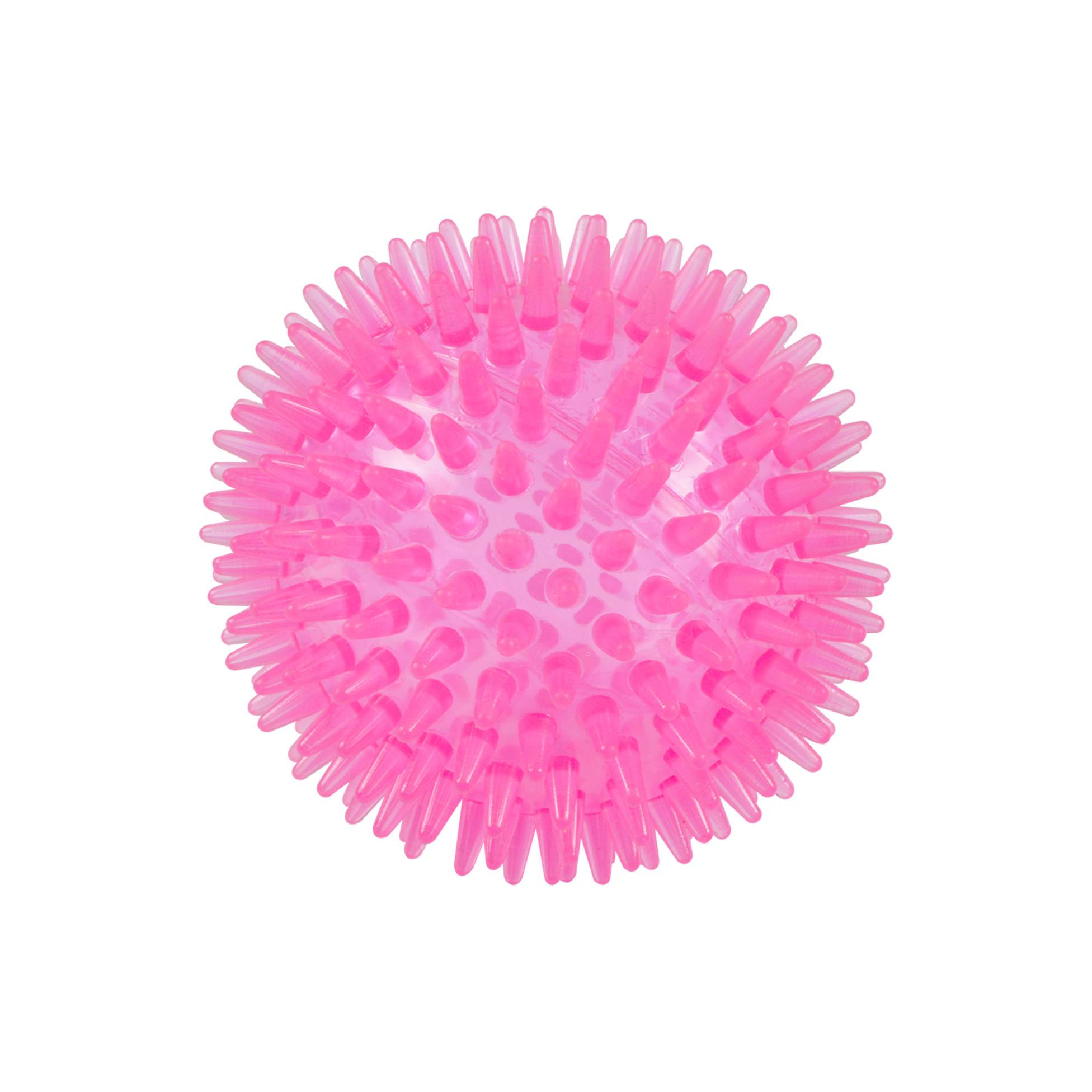 Set de 2 jouets balle et os rose 13 x 8 cm pour chien - Image 4