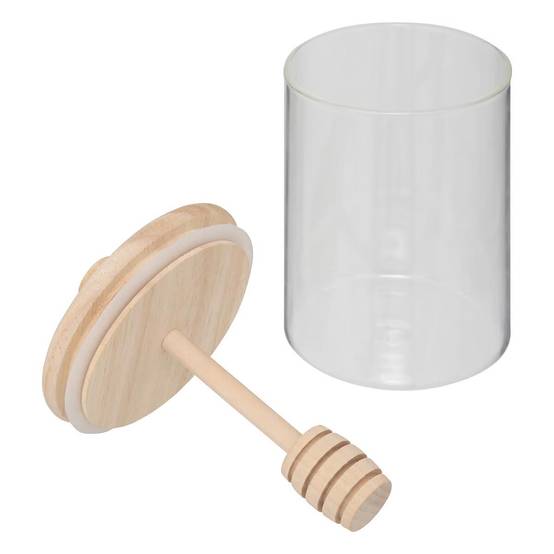 Pot à Miel en Verre & Cuillère "Hermet" 0,4L Transparent - Image 2