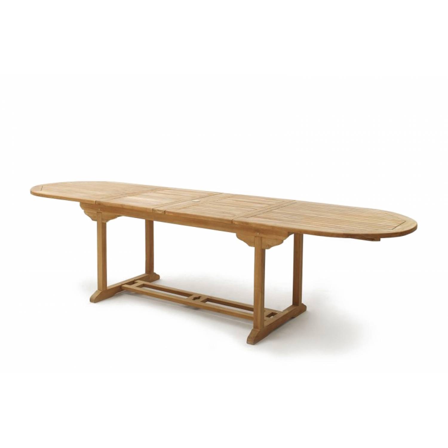 Salon de jardin Teck massif 10-12 personnes - Table ovale + 10 chaises KAJANG - Image 7