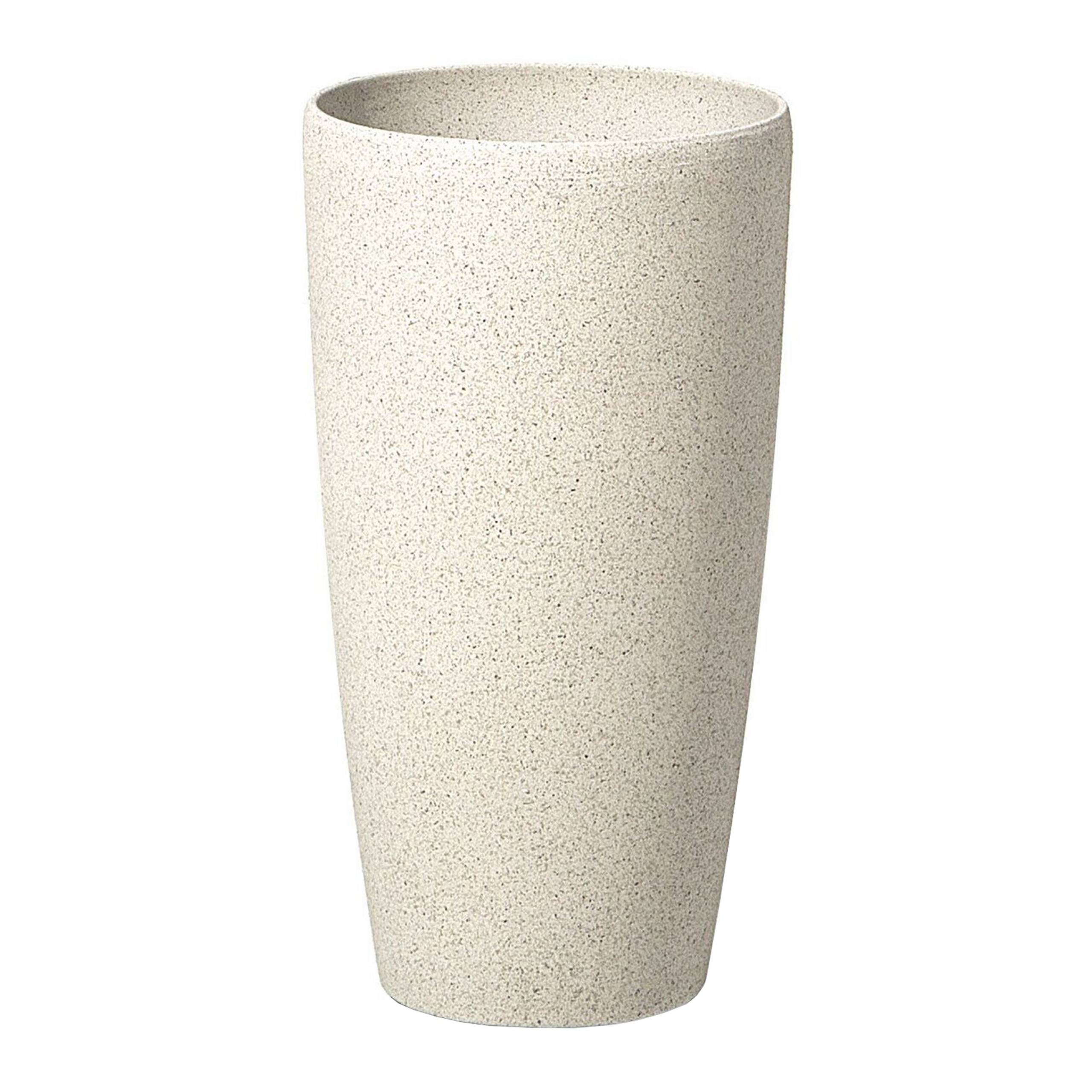 Cache-pot d'extérieur Fibre d'argile Beige clair ABDERA - Beliani - Image 1