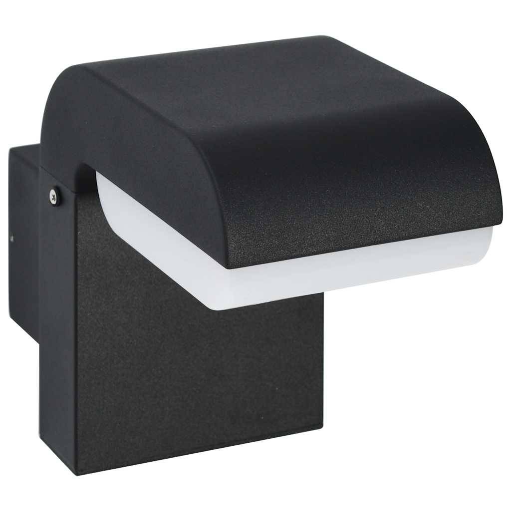 Applique murale LED extérieure - Éclairage de jardin 9 W Noir Ovale g259 - Image 1