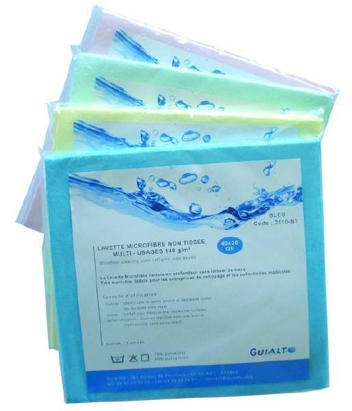 Microfibre Non Tissé 140G 38X40 cm (Sachet De 5) - Guialto -