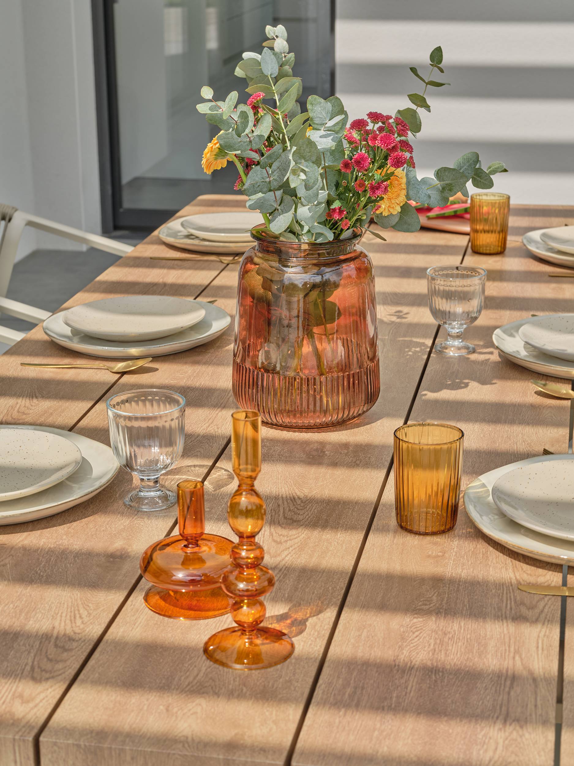 Table de jardin aluminium KELIA- GREGE - REMARQUABLE - Image 4