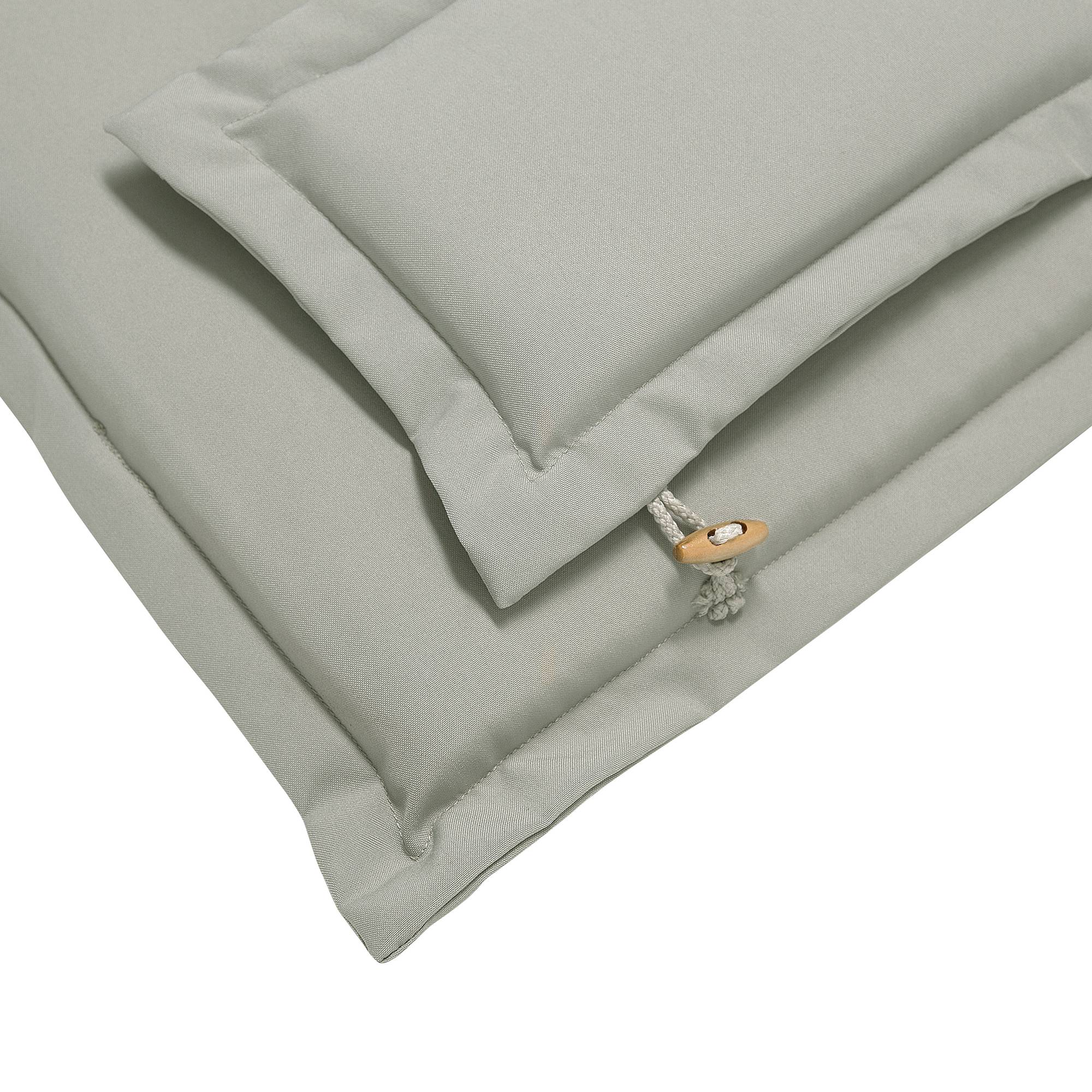 Beliani - Lot de 2 Coussins d'Assise Confortables pour Chaise de Jardin en Tissu Hydrofuge Anti UV Gris et Beige - Image 5