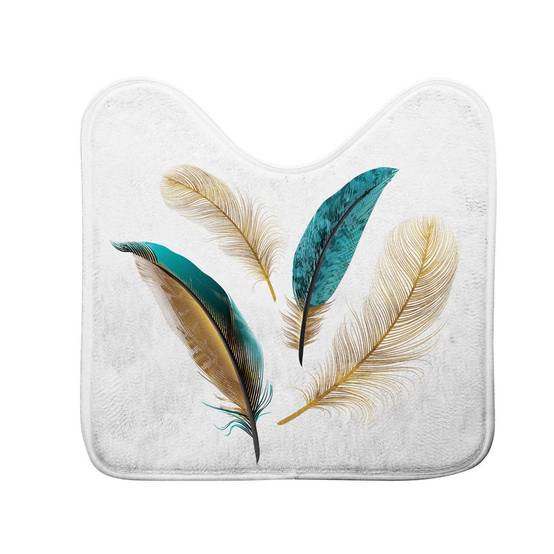 Tapis Contour WC "Plumiss" 45x45cm Multicolore - Image 1