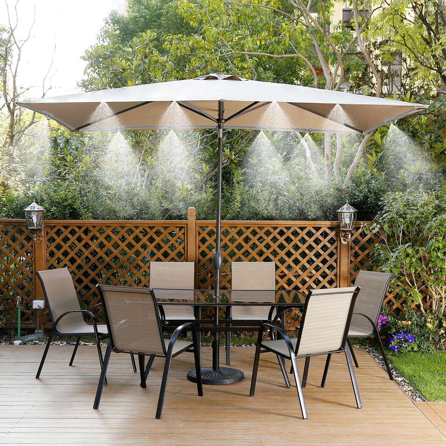 Brumisateur de terrasse 15 m 10 buses laiton WERKA PRO - Image 3