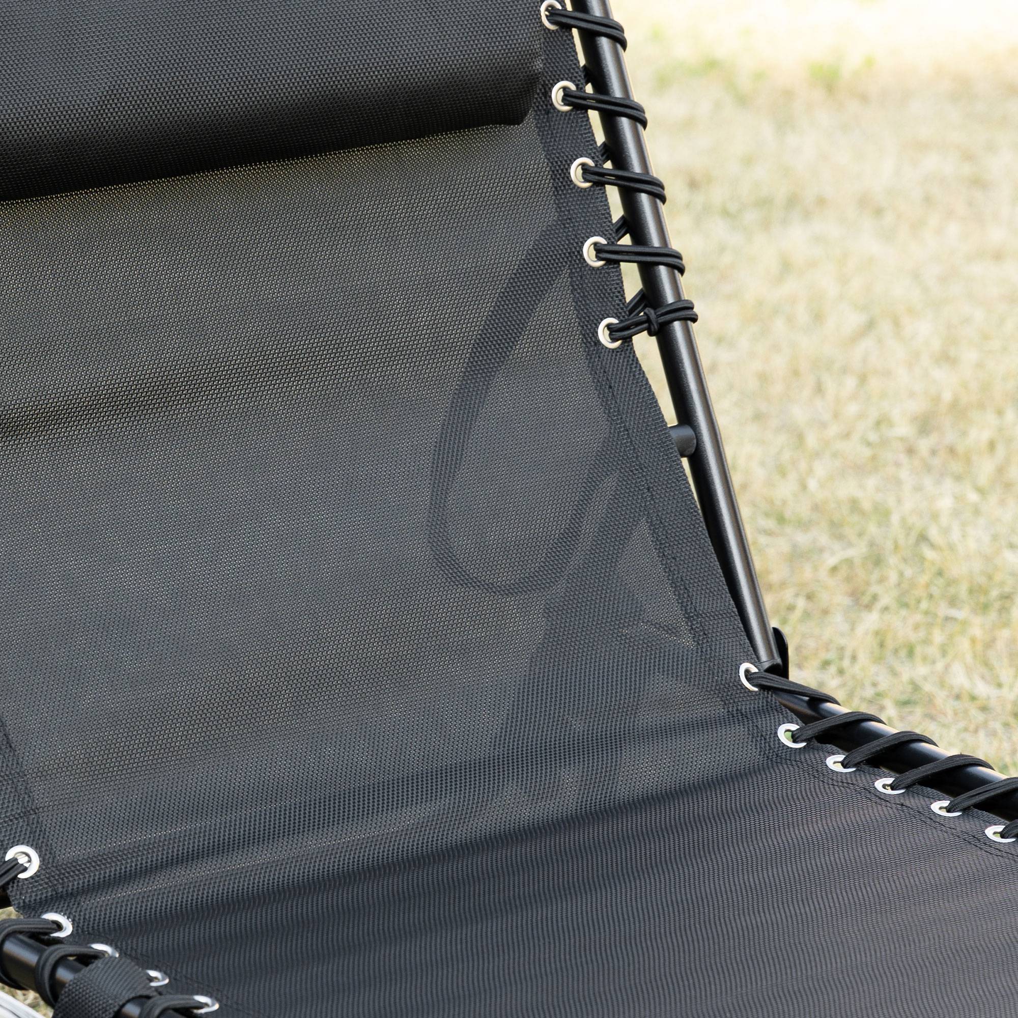 Outsunny - Transat pliable portable dossier réglable - Image 9