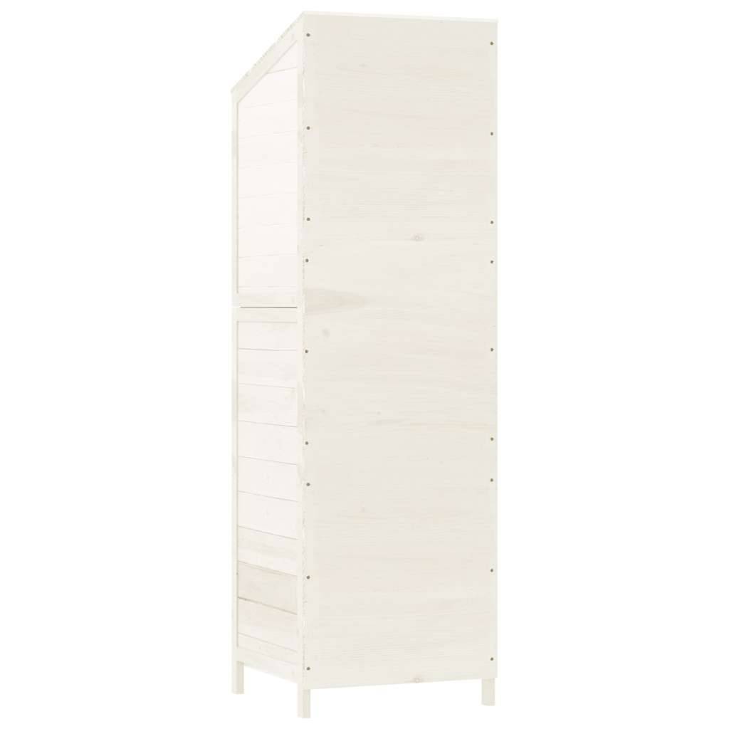 PANGIVO - Remise de jardin - Bois de sapin massif - Blanc 55x52x174,5 cm - Surface au sol 0,29m² - PANGIVO - Image 6