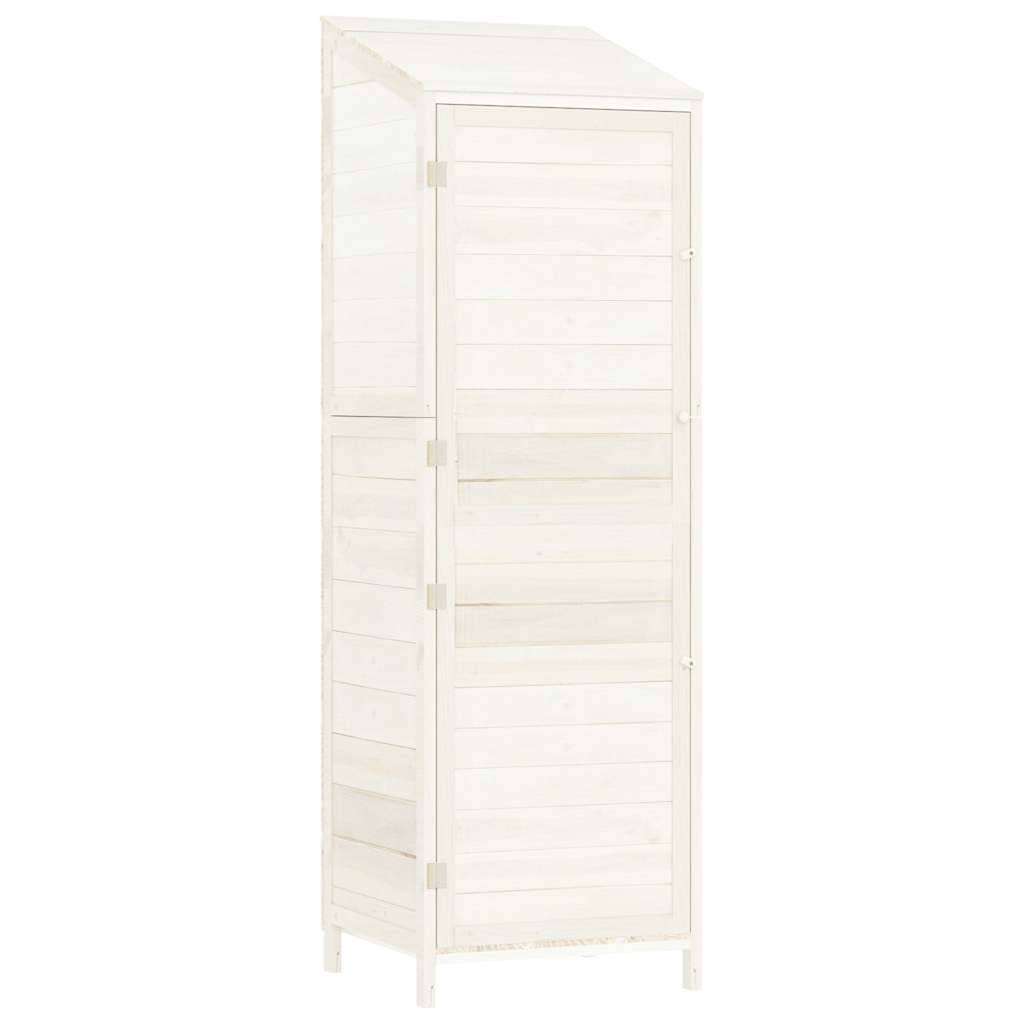 PANGIVO - Remise de jardin - Bois de sapin massif - Blanc 55x52x174,5 cm - Surface au sol 0,29m² - PANGIVO - Image 1