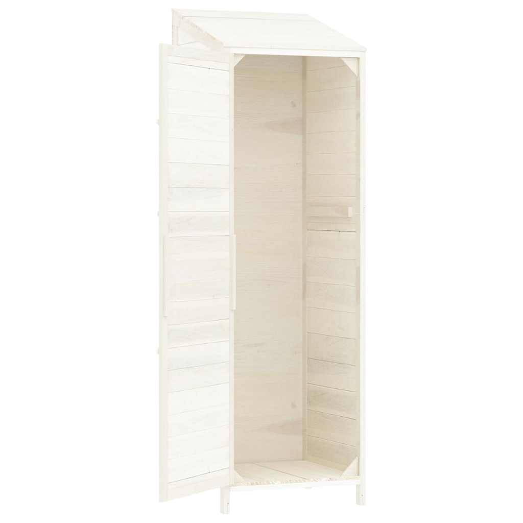 PANGIVO - Remise de jardin - Bois de sapin massif - Blanc 55x52x174,5 cm - Surface au sol 0,29m² - PANGIVO - Image 5