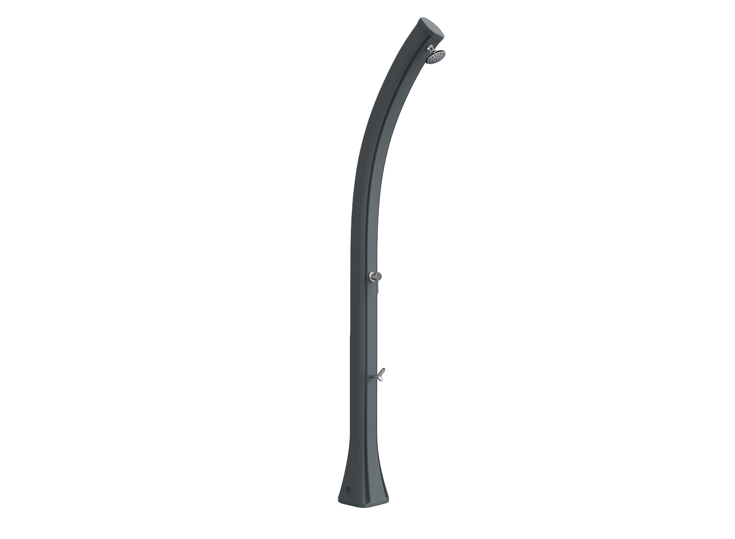 Douche solaire polyéthylène  HAPPY H120 ANTHRACITE by ARKEMA DESIGN - Image 1