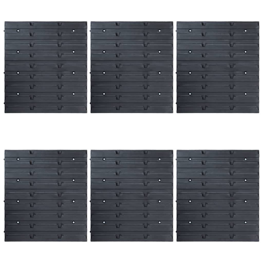 Helloshop26 - Kit de bacs de stockage avec panneaux muraux 96 pièes bleu - Image 4