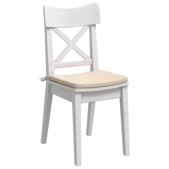 Coussins de siège 4 pcs Beige 40 x 40 x 3 cm Maison Chic - Image 3